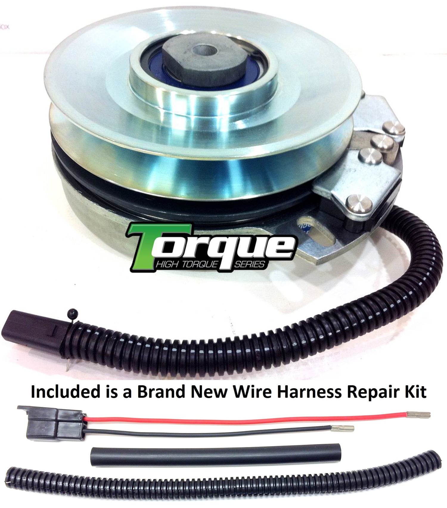 bundle 2 items pto electric blade clutch, wire harness repair kit Bush Hog Backhoe Attachment bundle 2 items pto electric blade clutch, wire harness repair kit replaces bush hog ztr estate es series pto clutch 50040824 w wire repair kit !